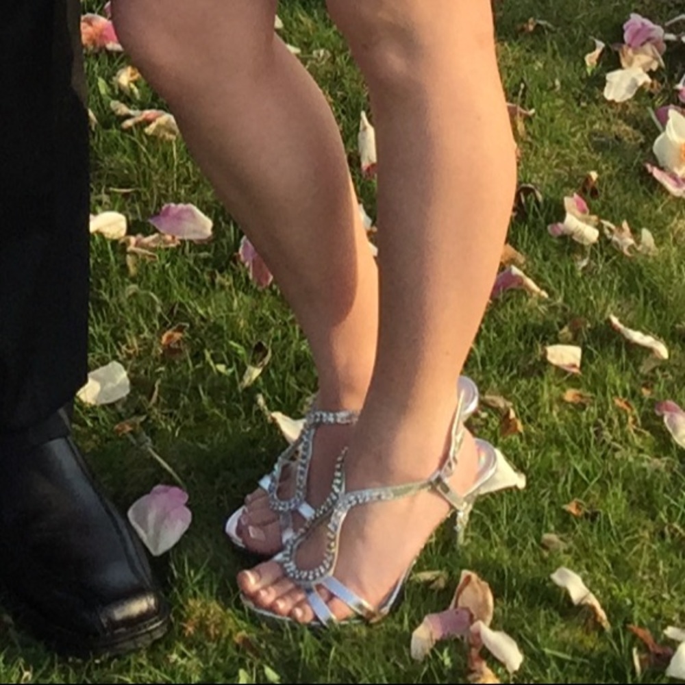 Silver heels